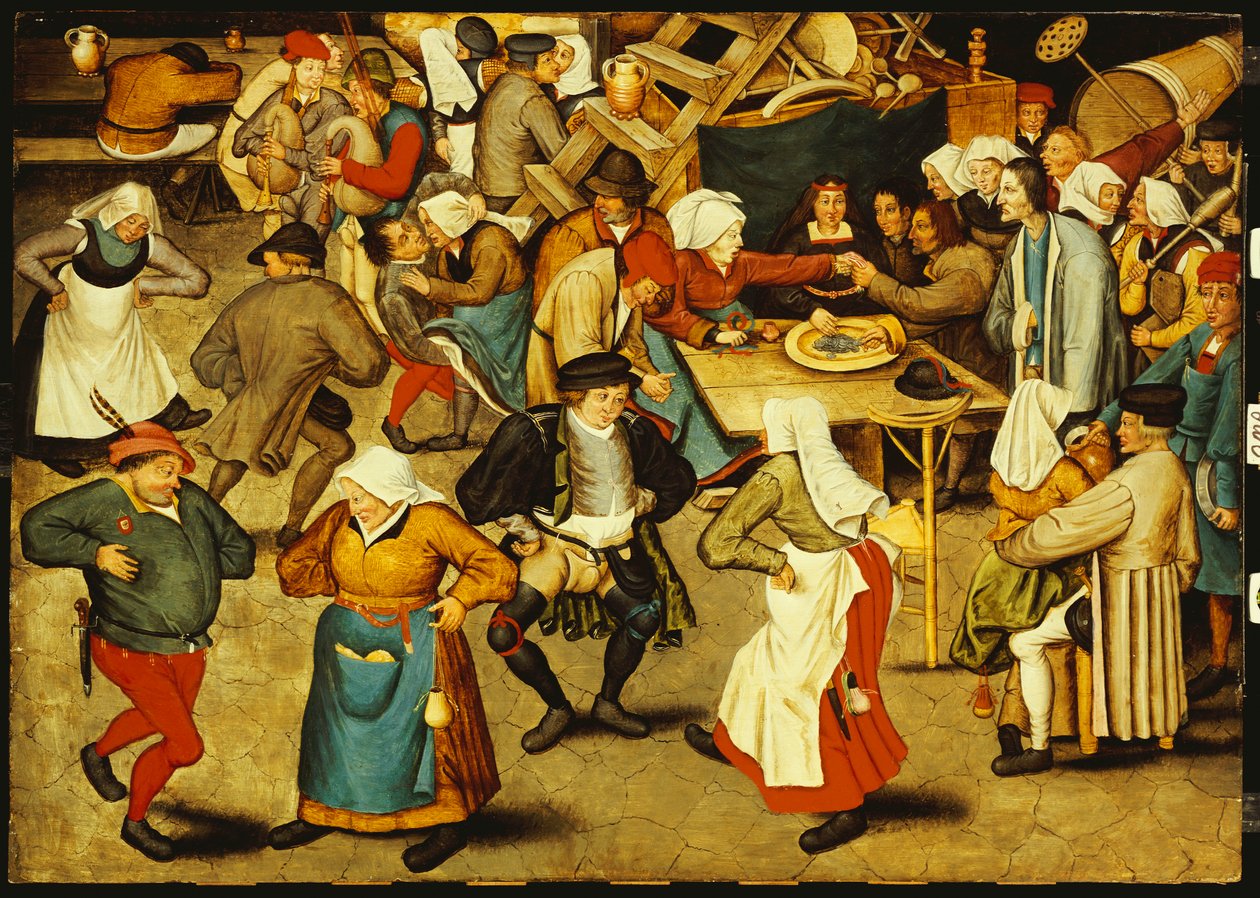 La danza nuziale al chiuso da Pieter Brueghel the Younger