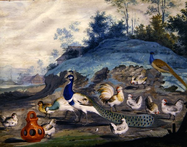 Uccelli esotici in un paesaggio pittoresco da Pieter the Younger Holsteyn