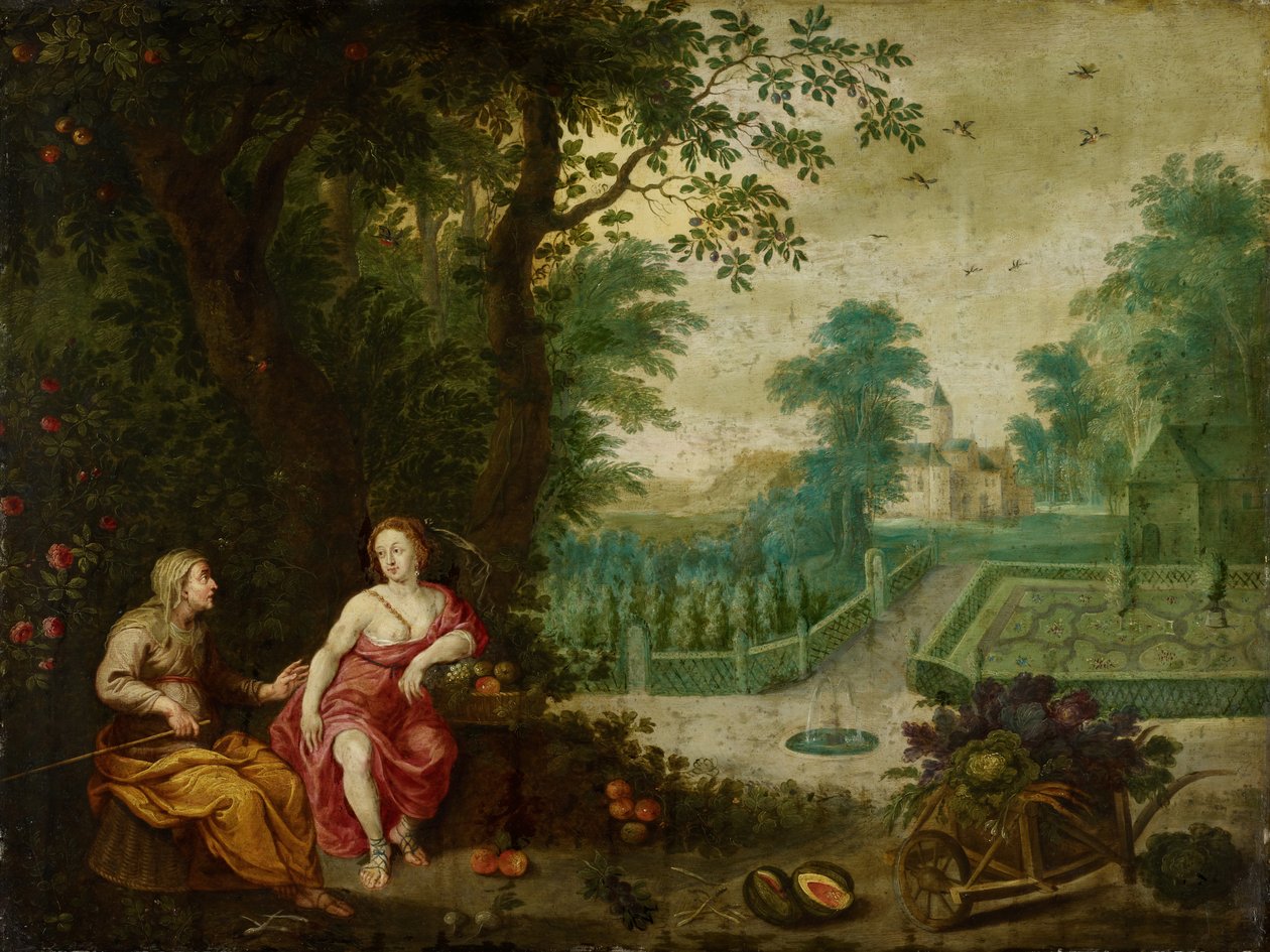 Vertumno e Pomona | Pieter van Avont | Stampa d'arte