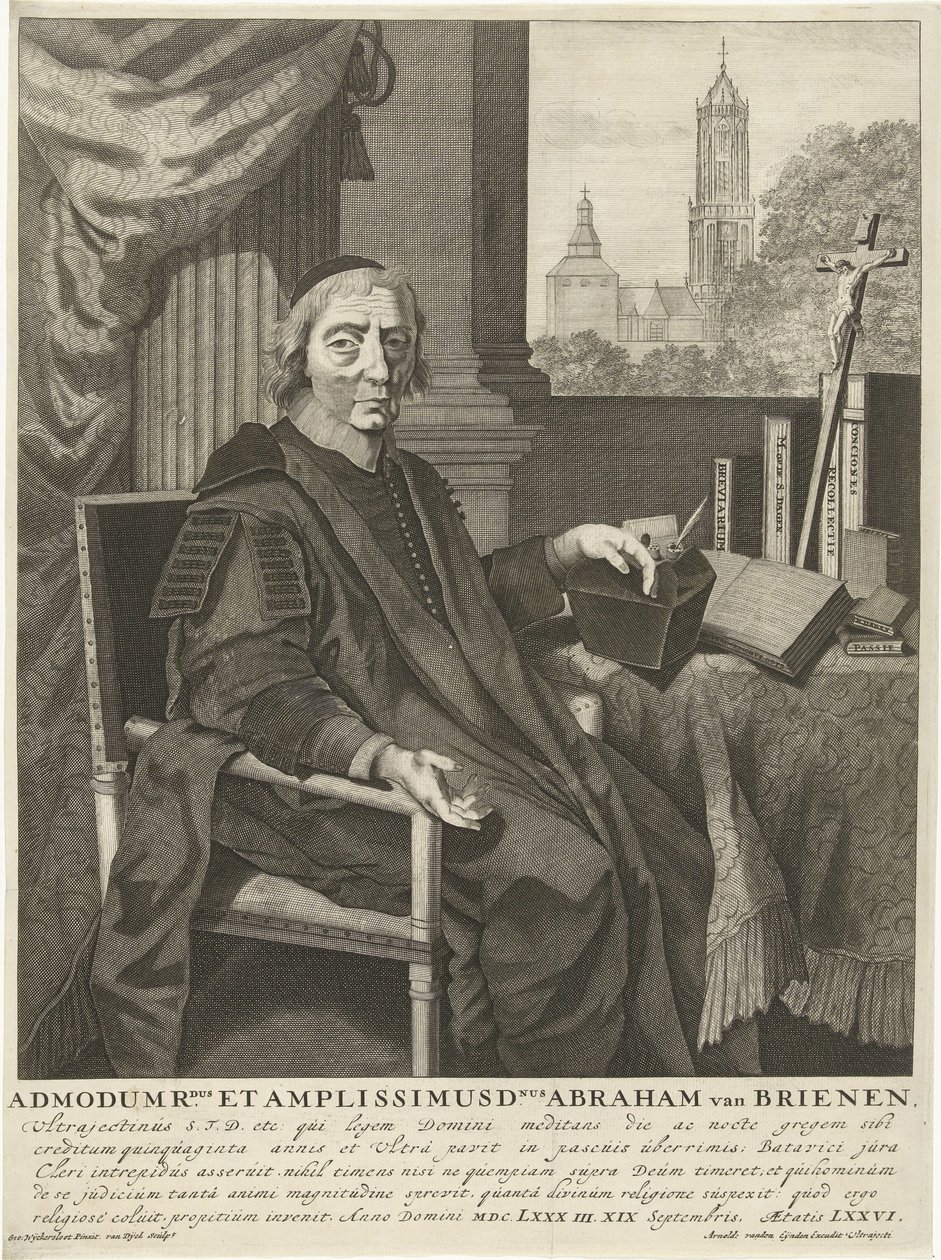 Ritratto del pastore Abraham van Brienen da Pieter van Dijck