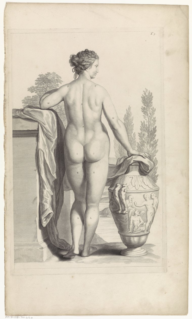 Studio di nudo femminile da Pieter van Gunst