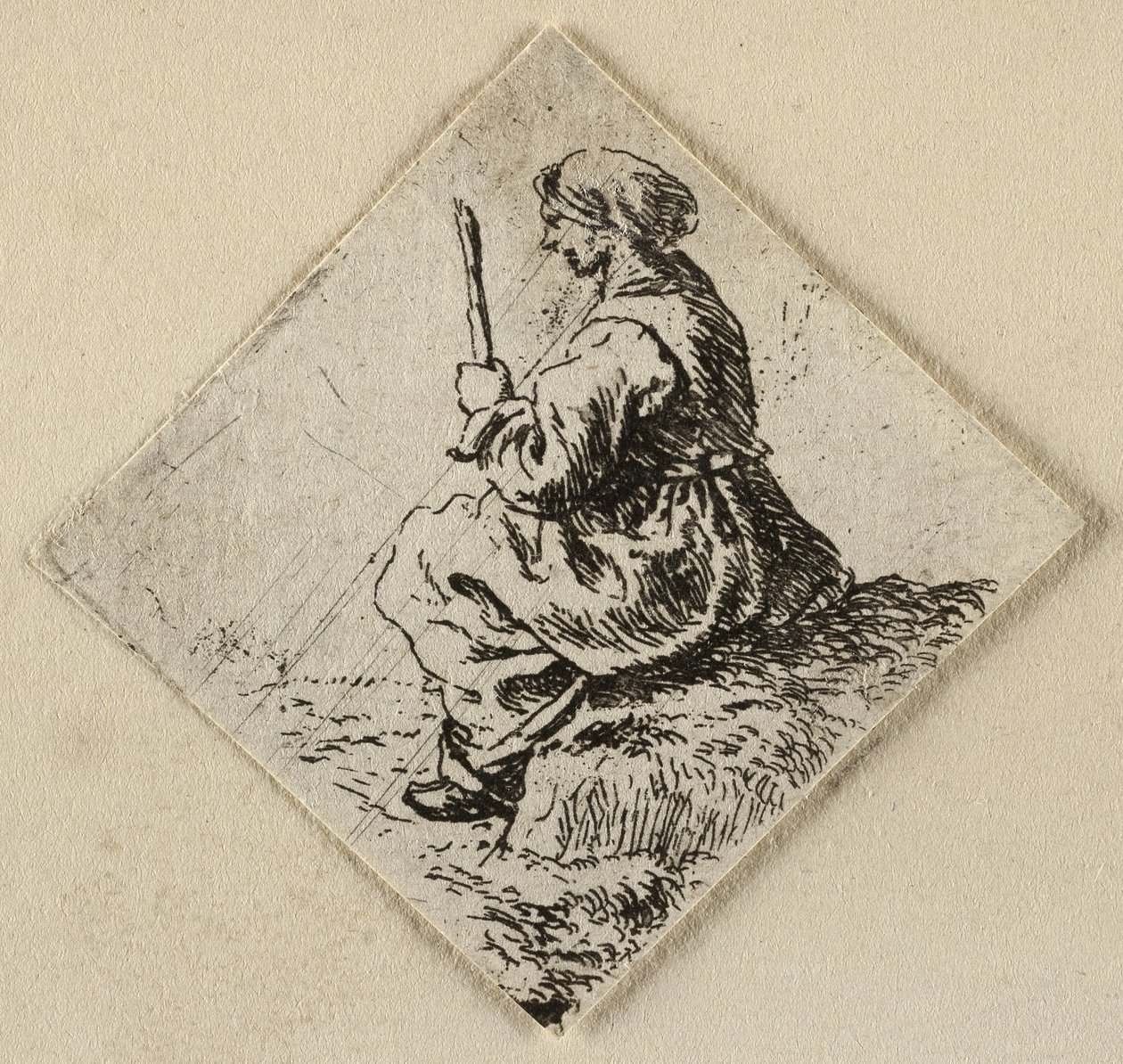 Donna seduta da Pieter van Laer