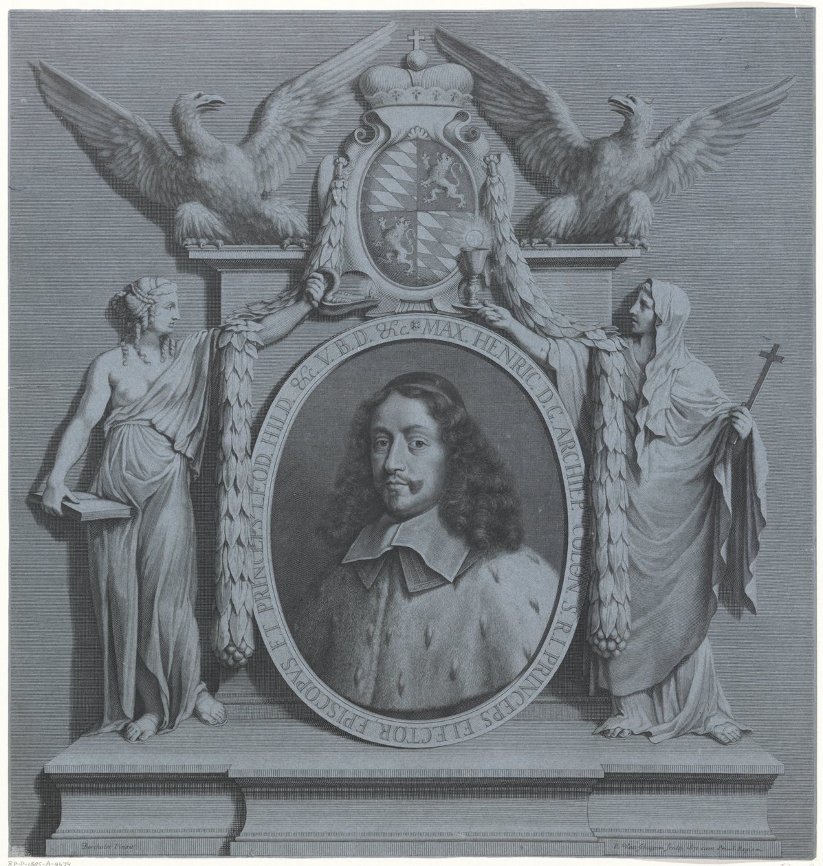 Ritratto di Massimiliano Enrico di Baviera, arcivescovo di Colonia da Pieter van Schuppen