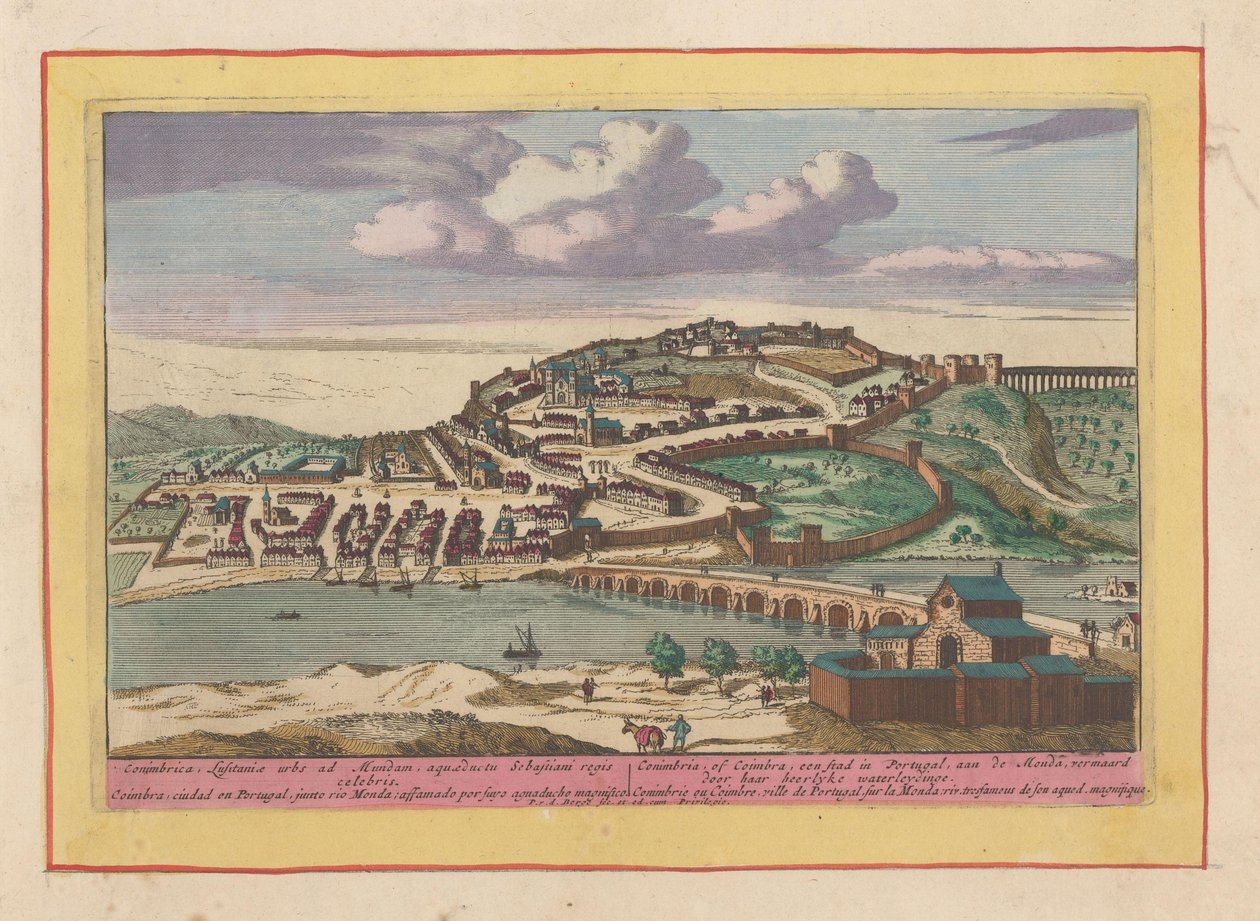 Veduta della città portoghese di Coimbra (Teatro della Spagna) da Pieter van den Berge