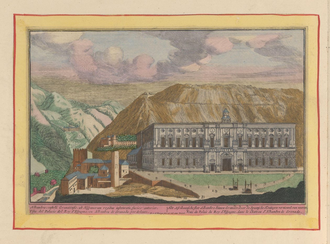 Vista del Palazzo di Carlo V a Granada da Pieter van den Berge