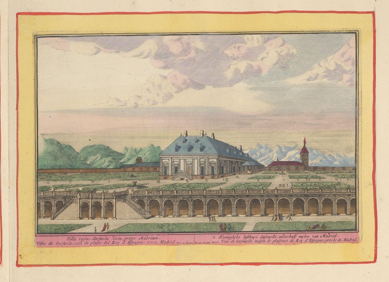Palazzo di caccia Zarzuela fuori Madrid da Pieter van den Berge