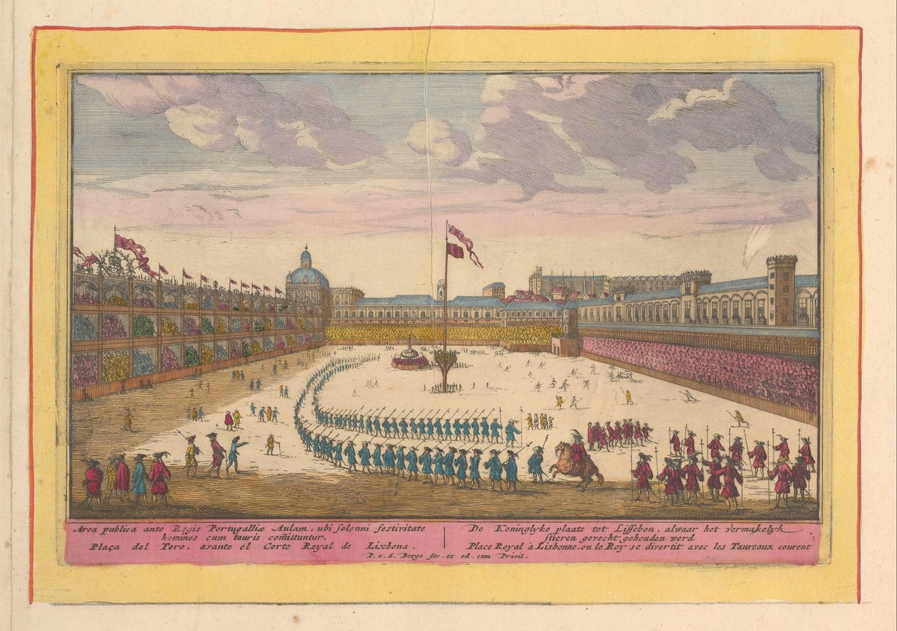 Piazza del Palazzo a Lisbona da Pieter van den Berge