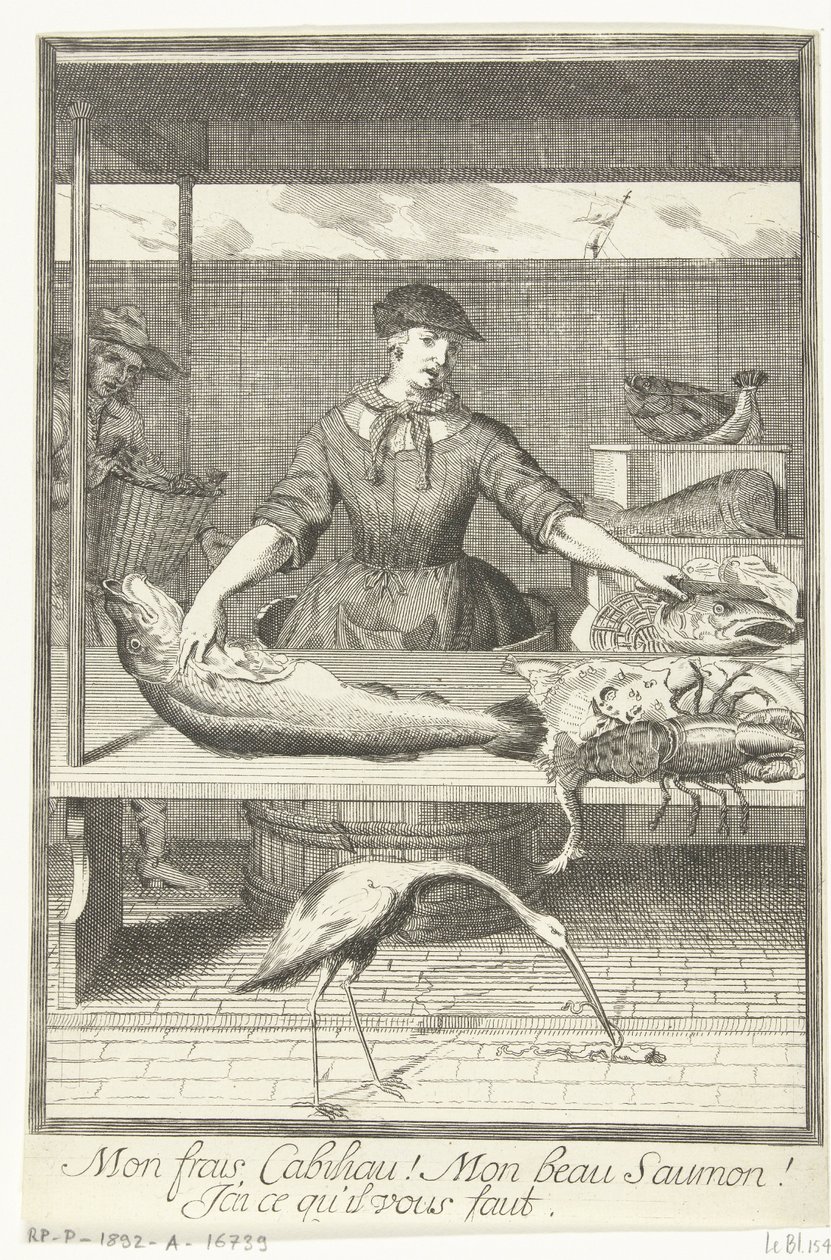 Venditrice di pesce da Pieter van den Berge