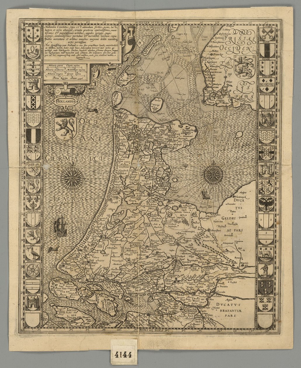 1596 Paesi Bassi Comitatus Kaerius da Pieter van den Keere