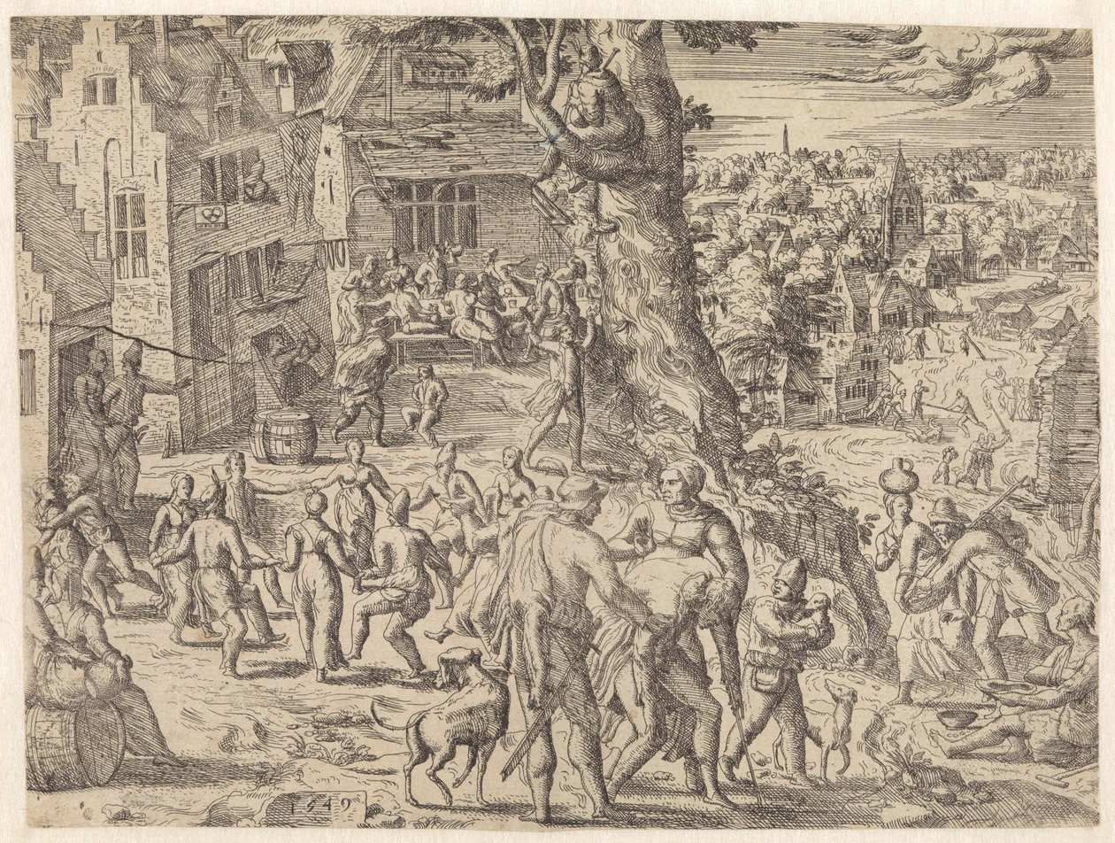 Festa contadina da Pieter van der Borcht (I) (attributed to)