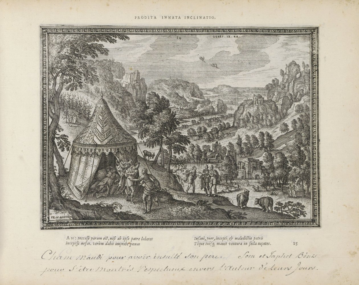 Ubriachezza di Noè da Pieter van der Borcht (I)