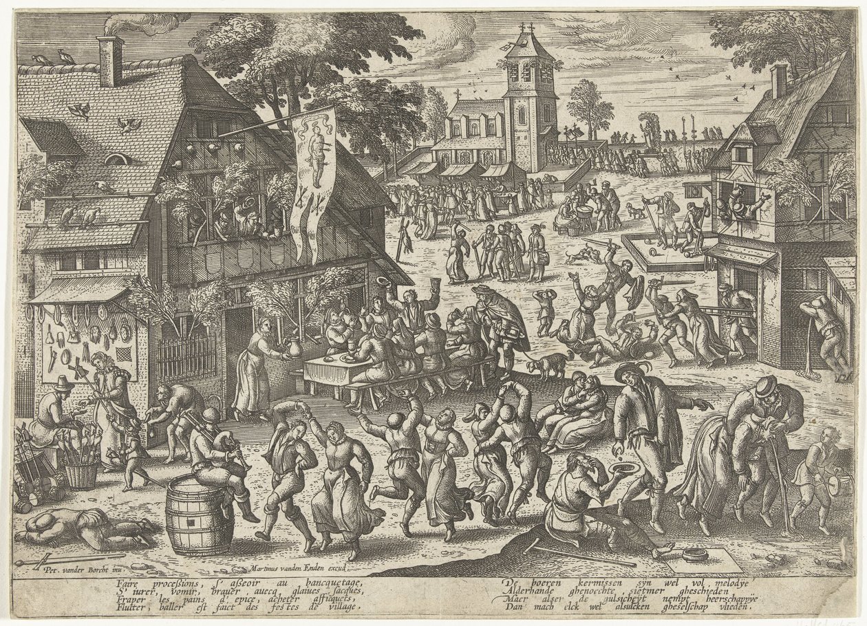 Festa della Gilda di San Sebastiano da Pieter van der Borcht (I)