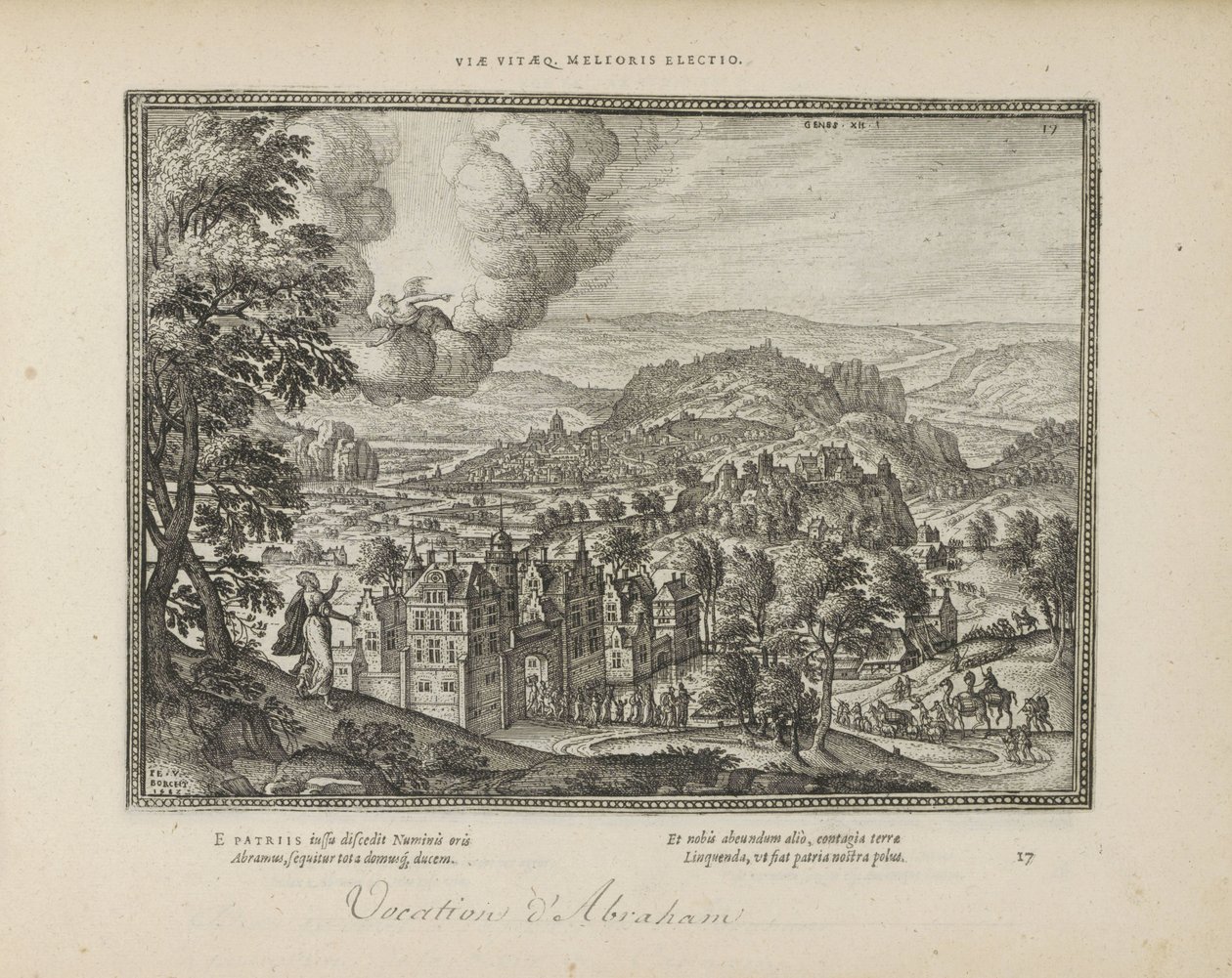 Dio appare ad Abramo da Pieter van der Borcht (I)