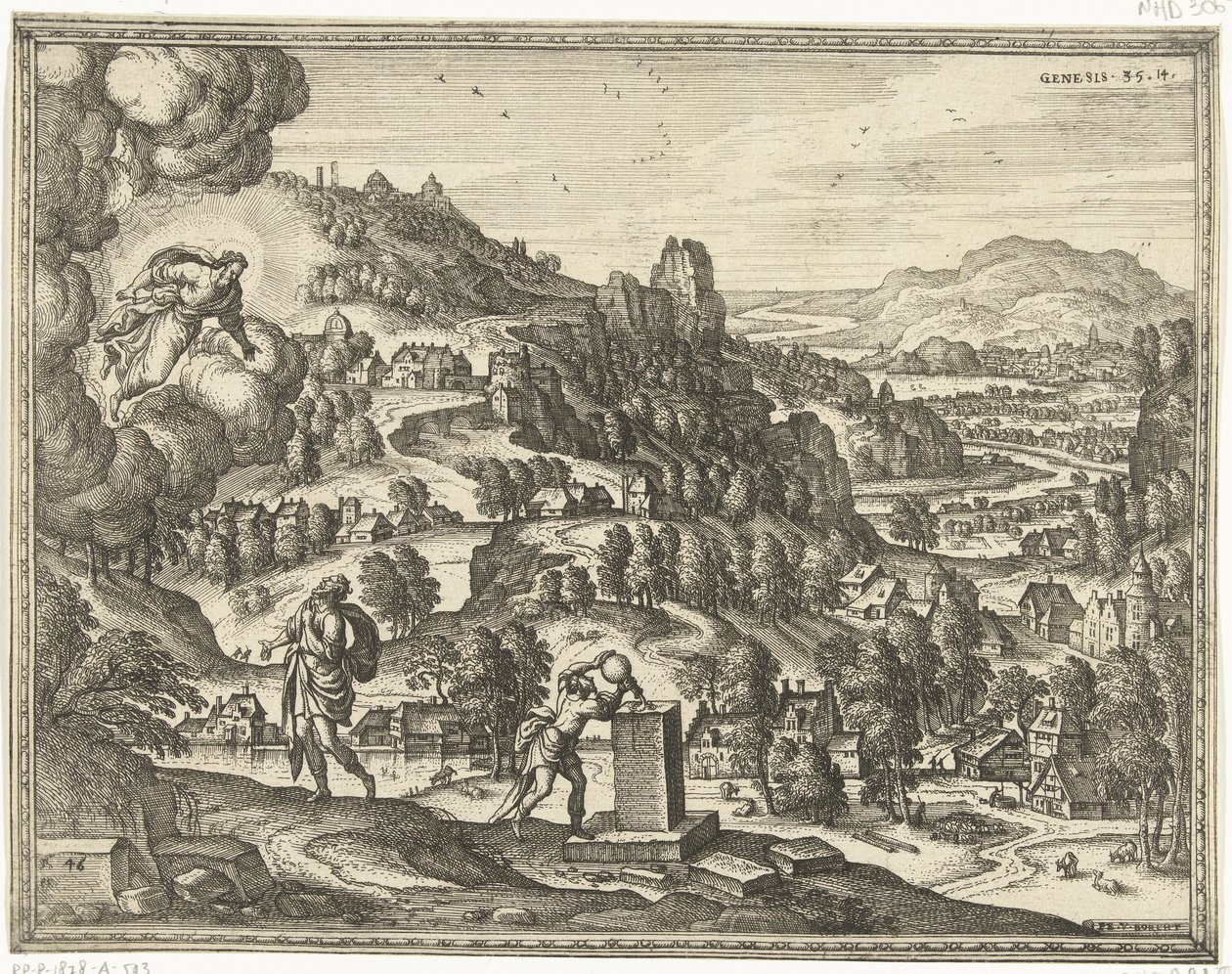 Dio benedice Giacobbe e lo chiama Israele da Pieter van der Borcht (I)