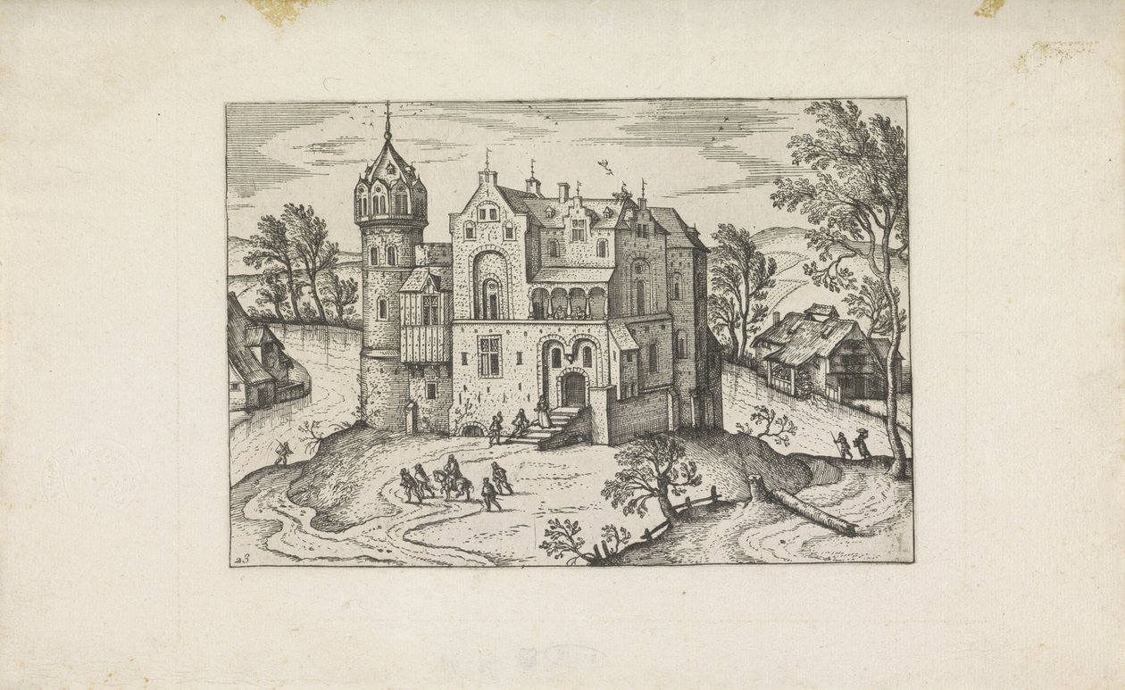 Castello su un fiume da Pieter van der Borcht (I)