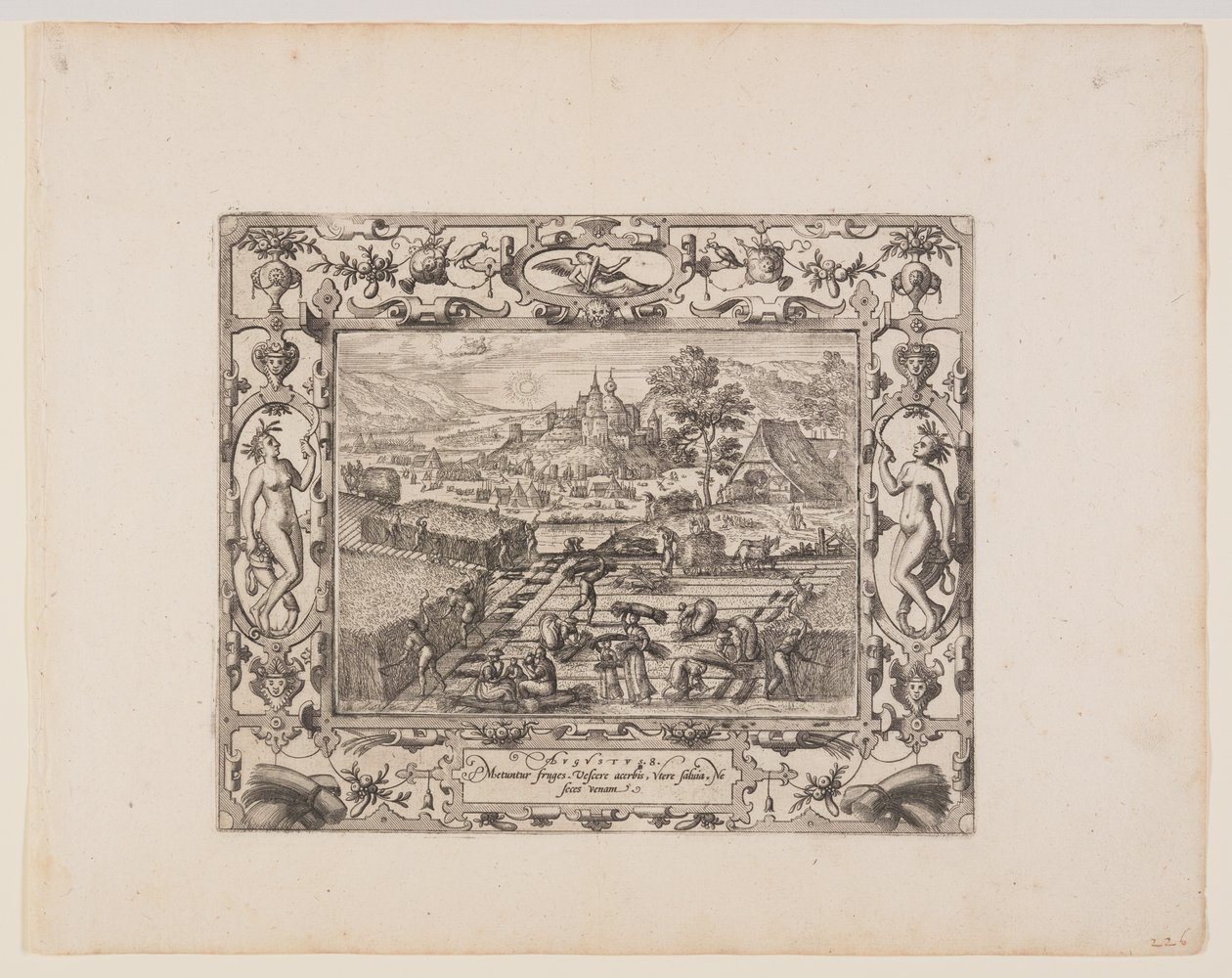 Agosto, da I dodici mesi da Pieter van der Borcht