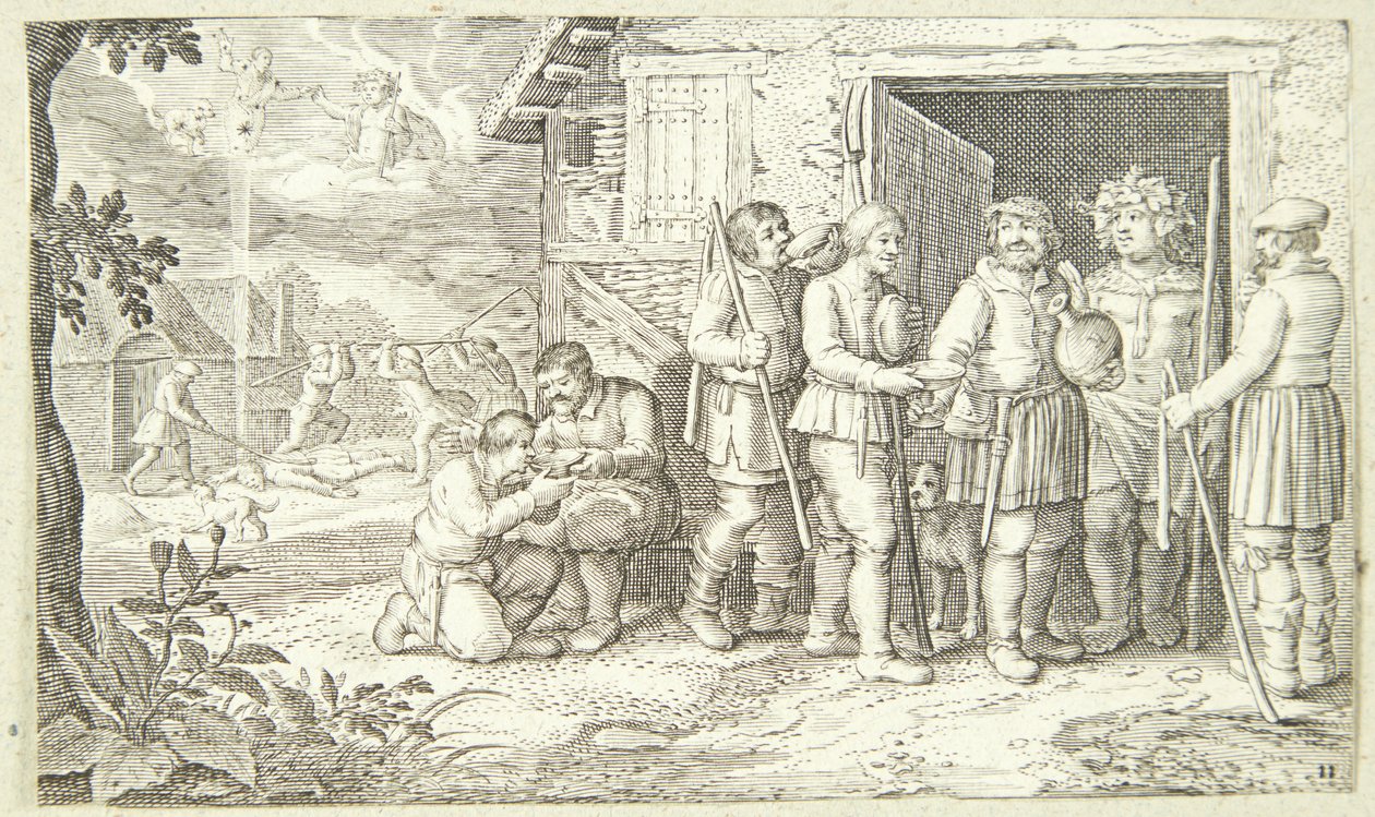 Giacobbe e il bestiame maculato da Pieter van der Borcht