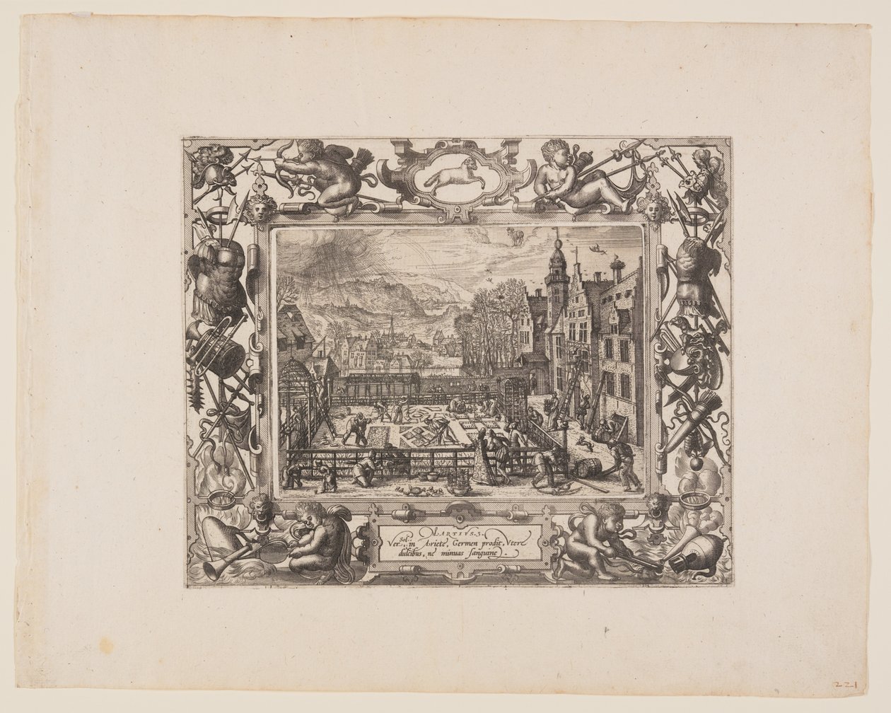 Marzo, da I dodici mesi da Pieter van der Borcht
