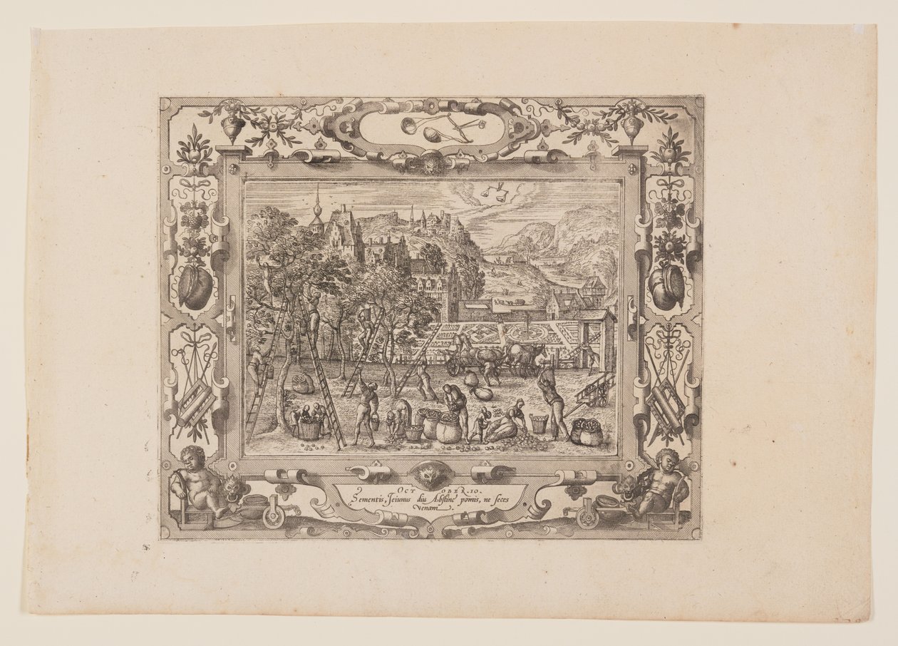 Ottobre, da I dodici mesi da Pieter van der Borcht