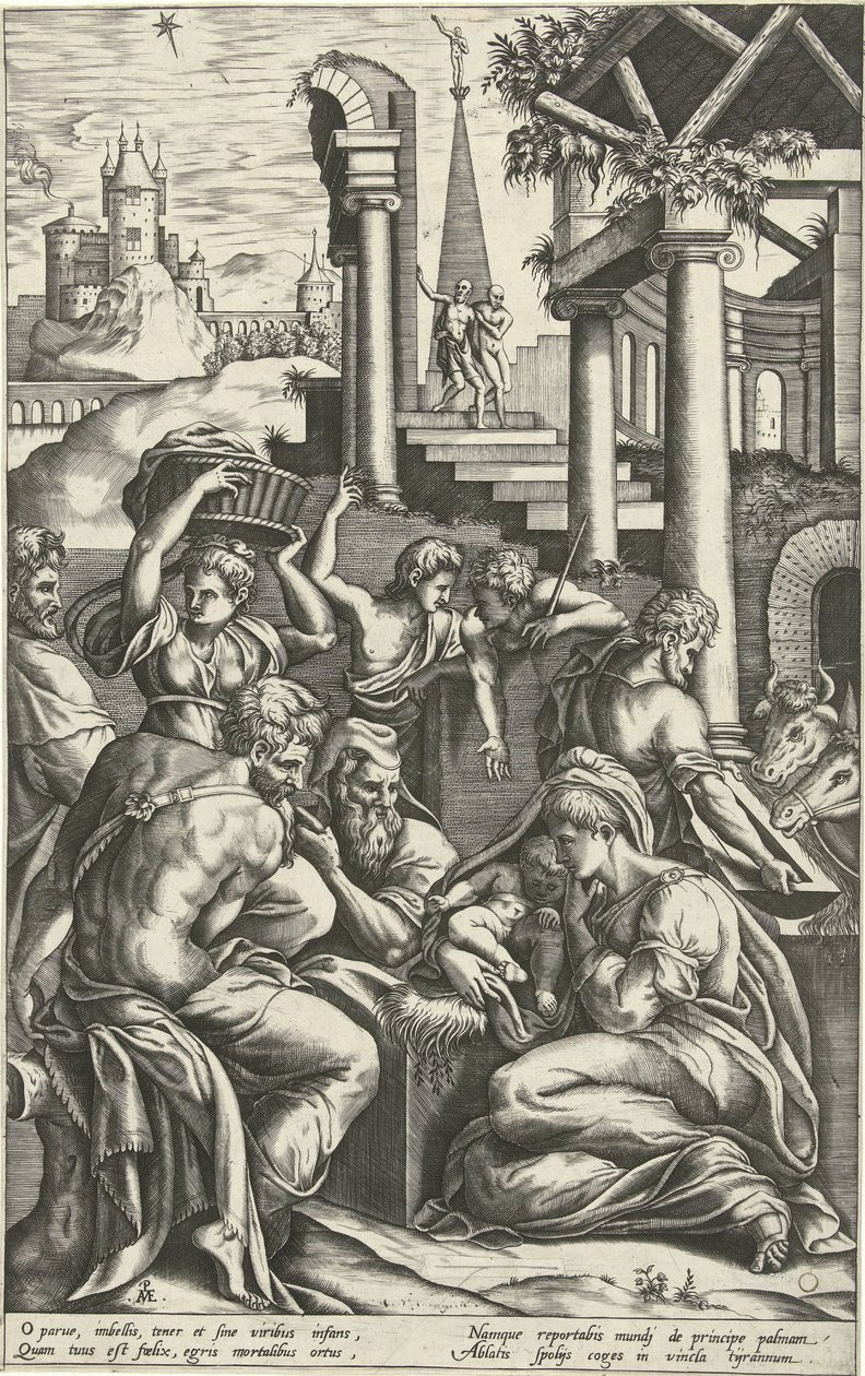 Adorazione dei pastori da Pieter van der Heyden