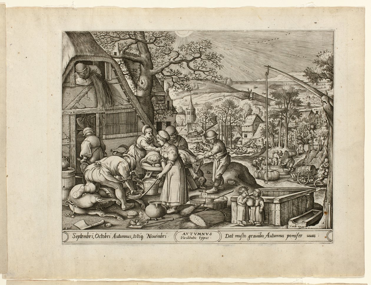 Autunno, dalle Quattro Stagioni da Pieter van der Heyden