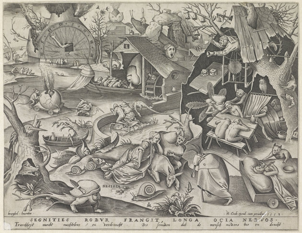 Pigrizia (I sette peccati capitali) da Pieter van der Heyden
