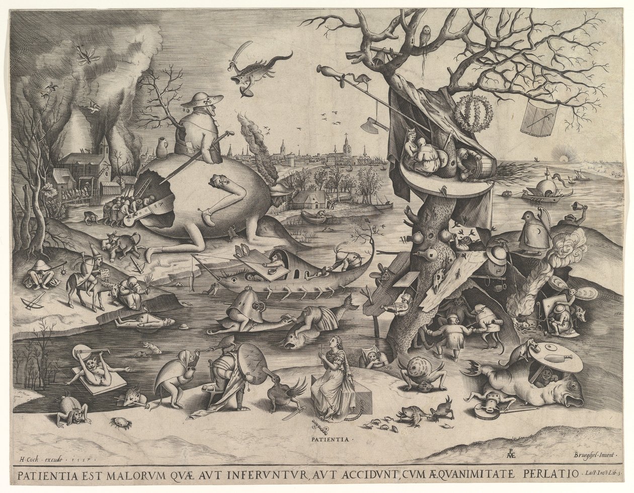 Pazienza Patientia, 1557 da Pieter van der Heyden