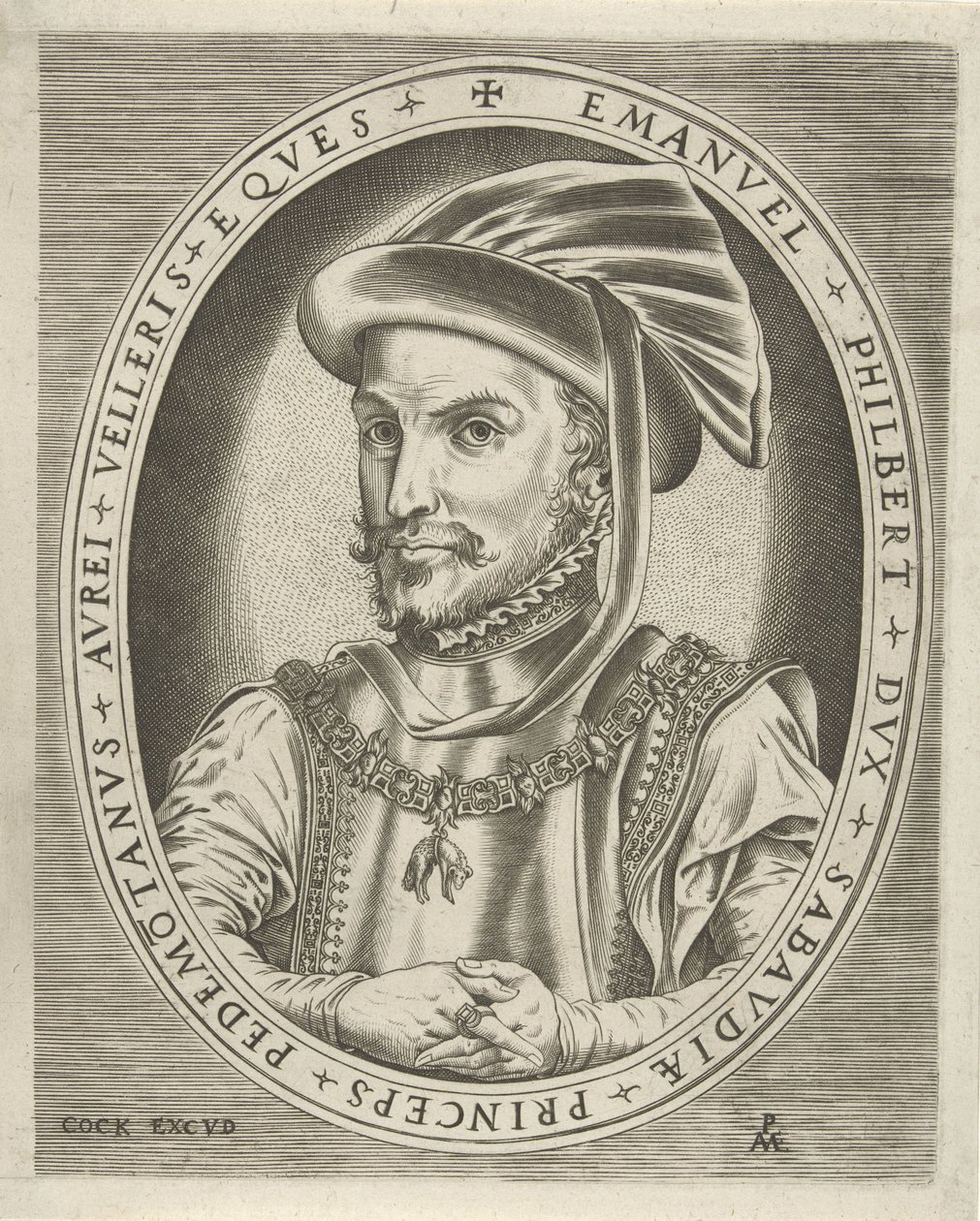 Ritratto di Emanuele Filiberto, duca di Savoia Ritratti di sovrani (serie) da Pieter van der Heyden