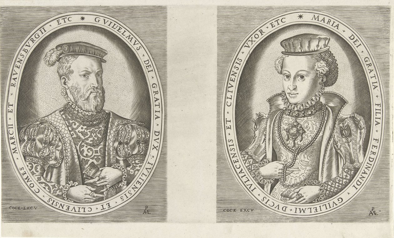 Ritratti di Guglielmo II, duca di Gheldria, e di Maria d