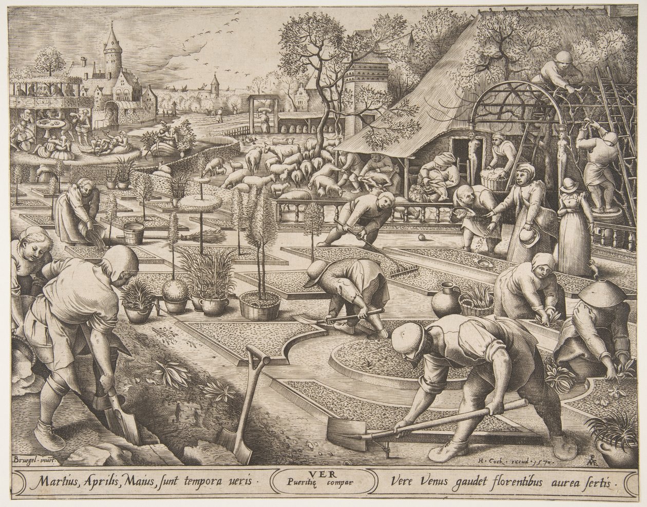 Primavera da Le Stagioni, 1570 da Pieter van der Heyden