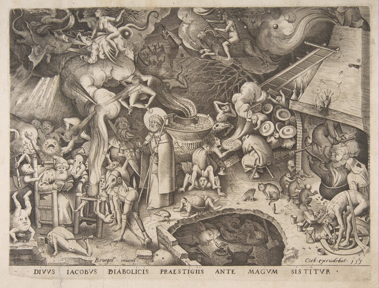 San Giacomo e il mago Ermogene, 1565 da Pieter van der Heyden