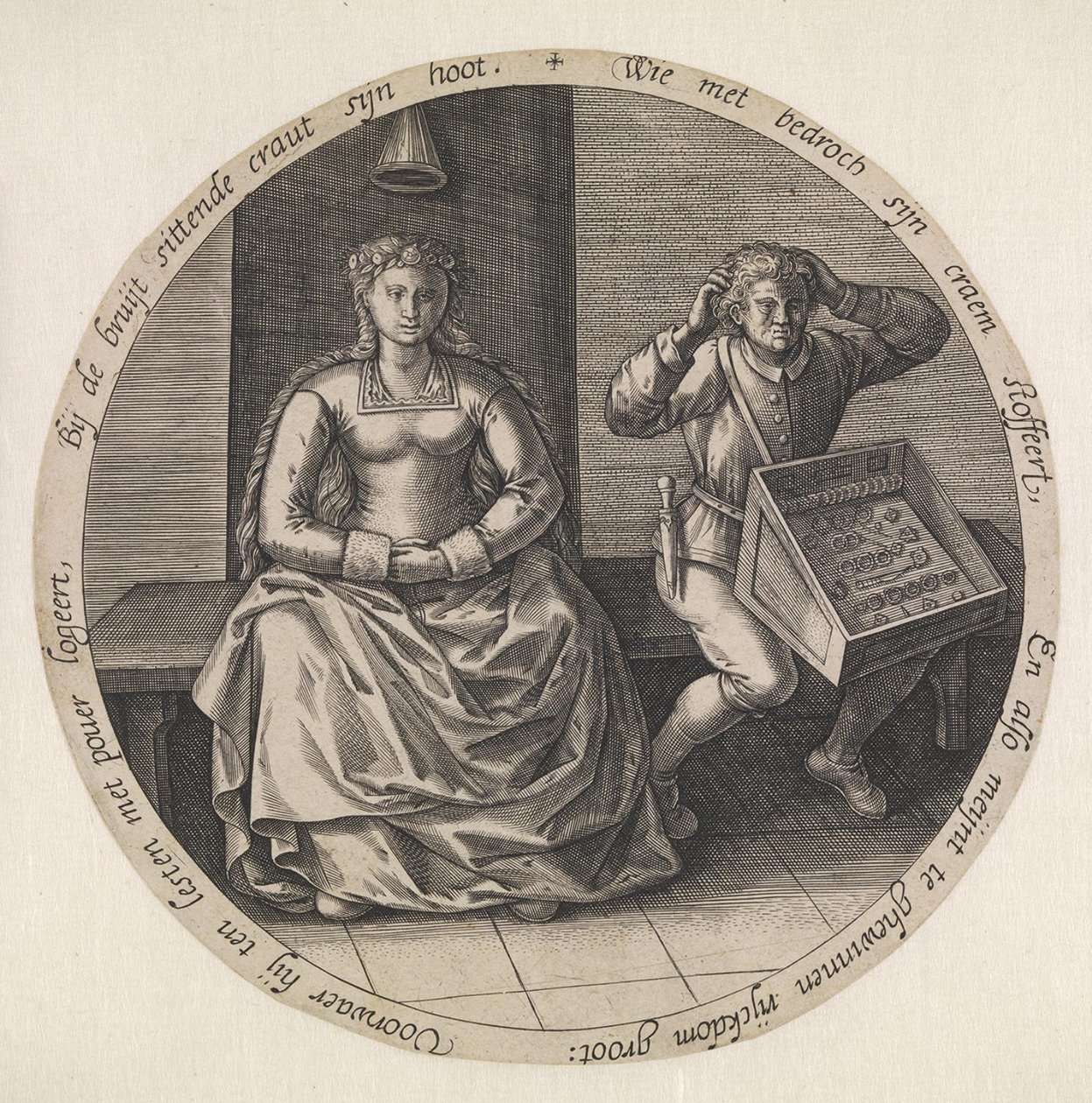 Il venditore ambulante spensierato da Pieter van der Heyden