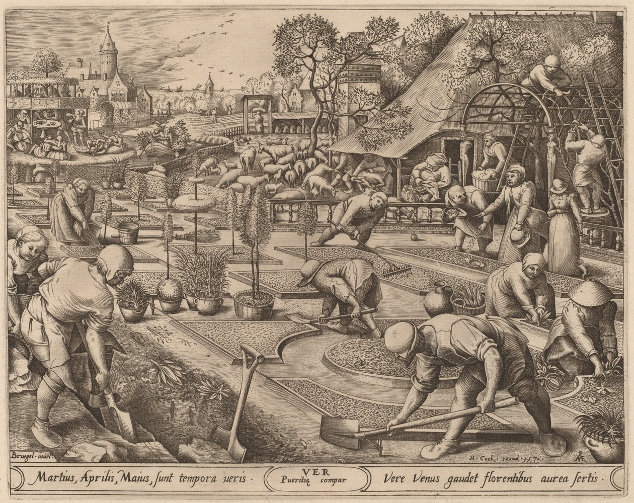 Primavera da Pieter van der Heyden after Pieter Bruegel the Elder