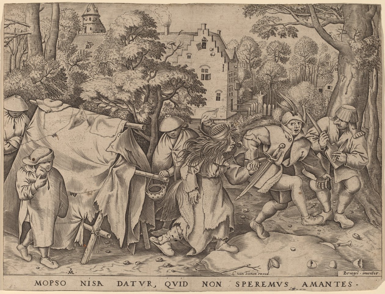 Il matrimonio di Mopsus e Nisa da Pieter van der Heyden after Pieter Bruegel the Elder