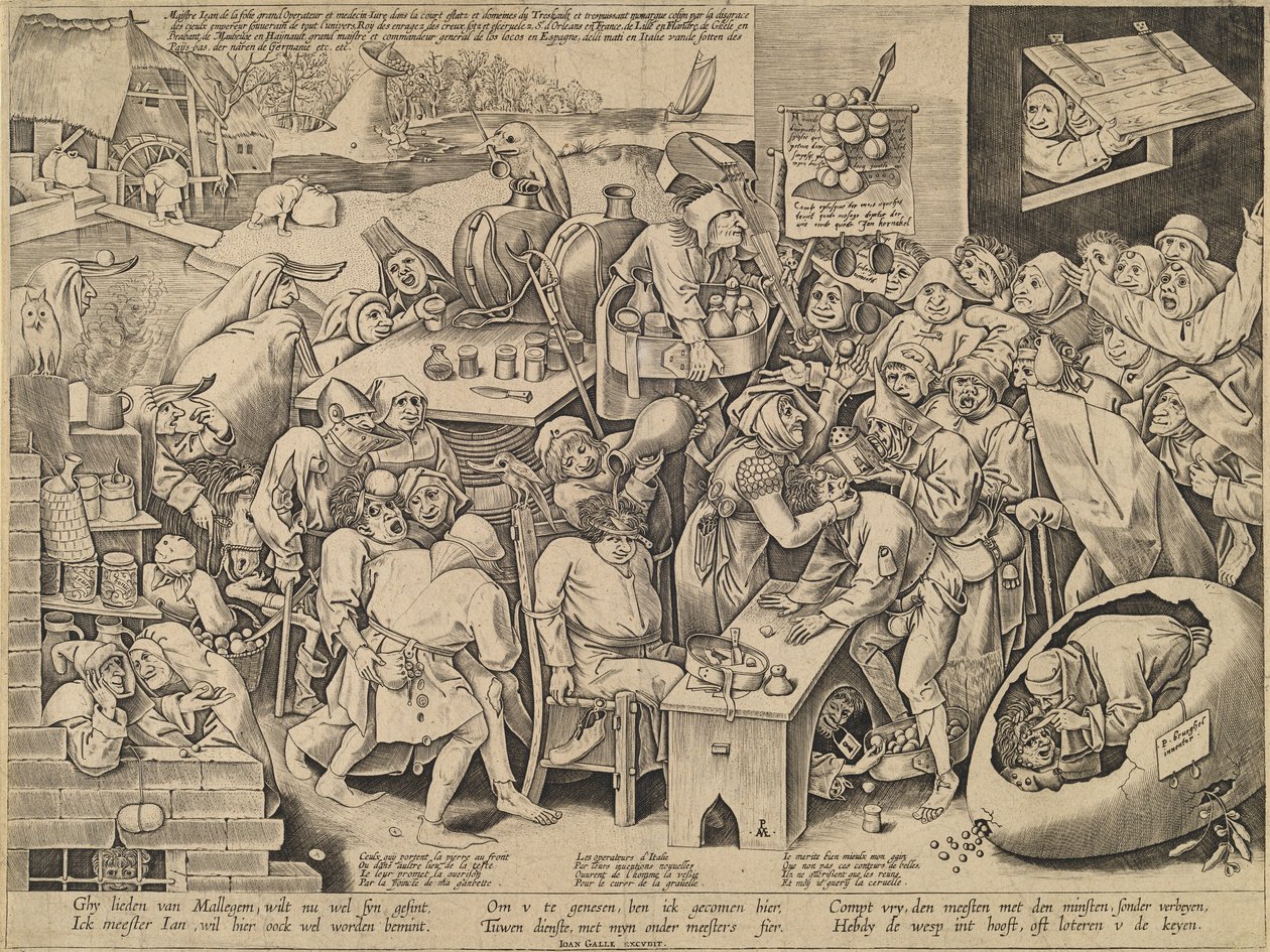 La Strega di Malleghem da Pieter van der Heyden after Pieter Bruegel the Elder