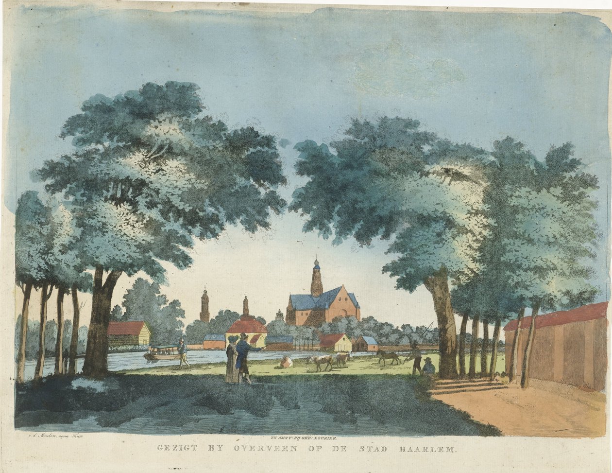 Veduta di Haarlem da Overveen da Pieter van der Meulen