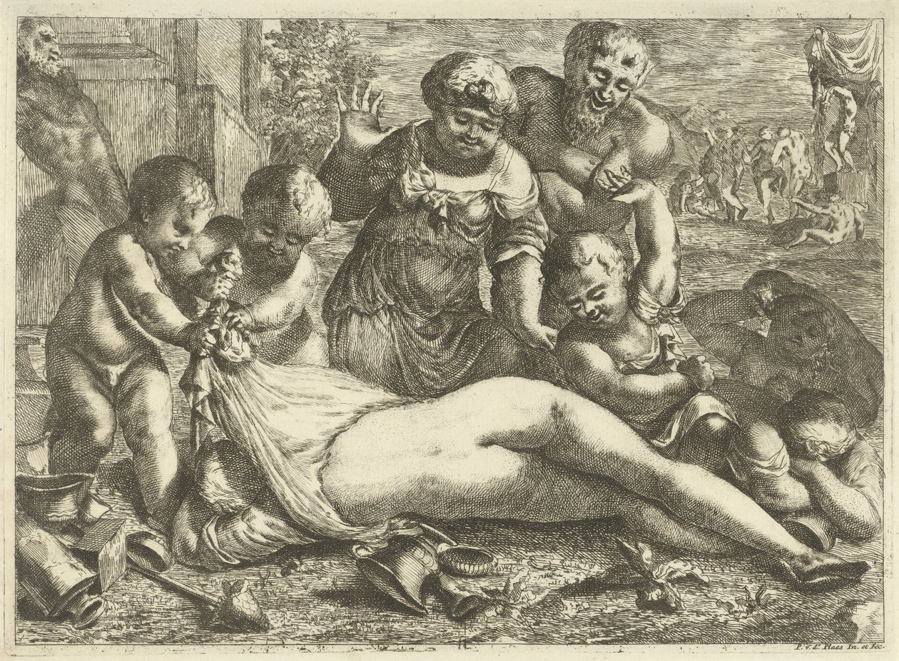 Una baccante ubriaca da Pieter van der Plas (II)