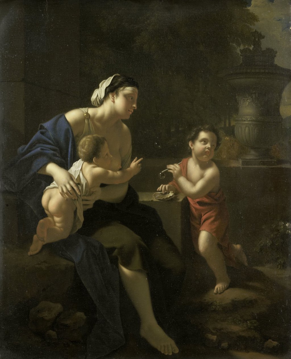 Soffiando bolle da Pieter van der Werff (attributed to)