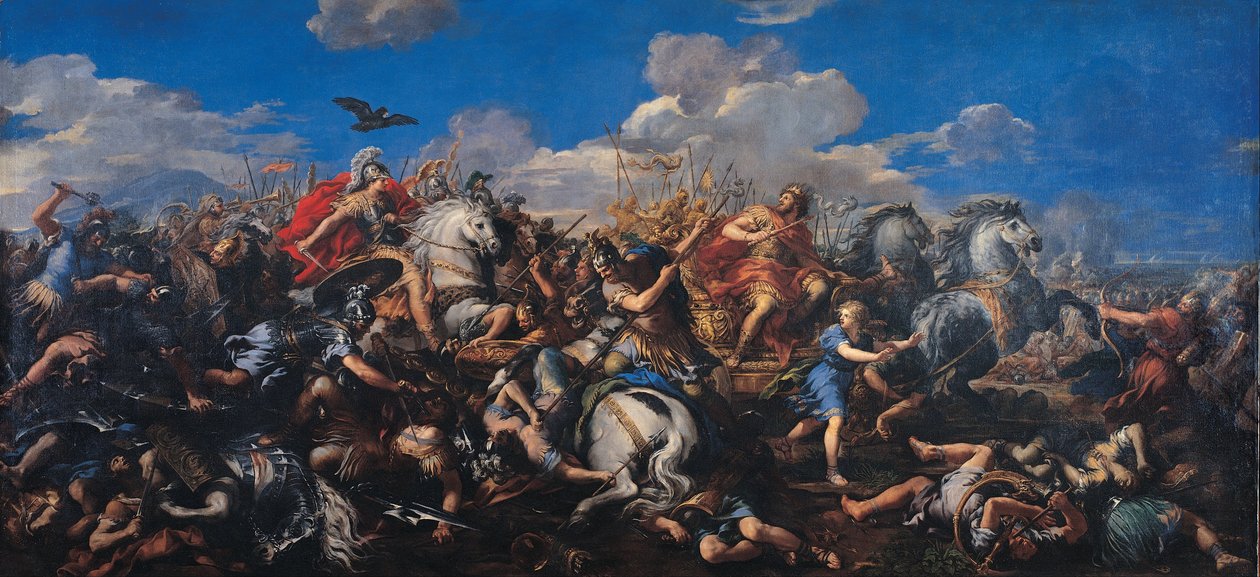 Battaglia di Alessandro contro Dario da Pietro da Cortona