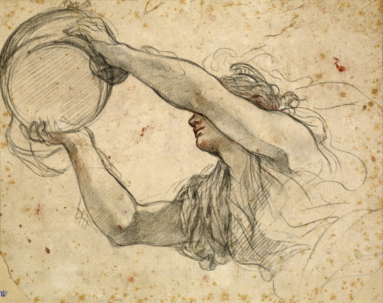 Donna che tiene la tiara papale da Pietro da Cortona