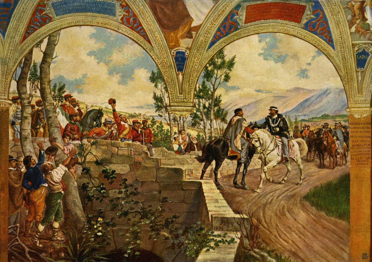 Giuseppe Garibaldi e Re Vittorio Emanuele II d