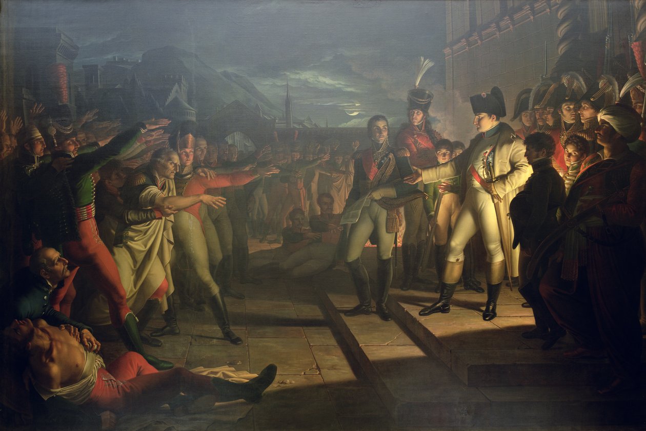Il giuramento dei Sassoni a Napoleone Bonaparte (1769-1821) dopo la battaglia di Jena-Auerstadt, 14 ottobre 1806, 1820 da Pietro Benvenuti