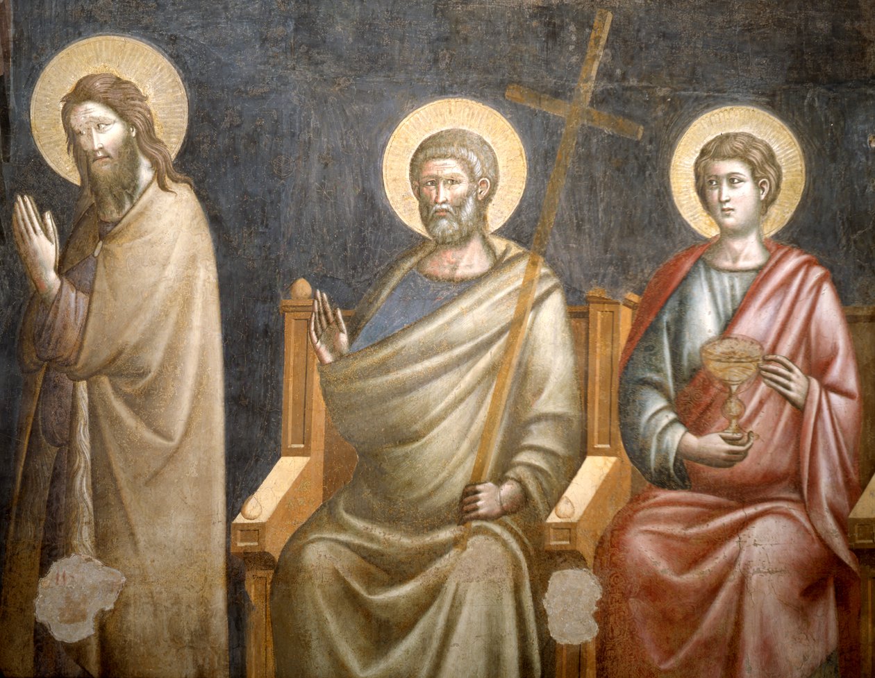 Figure di santi, (dettaglio) dal Giudizio Universale, seconda metà del XIII secolo da Pietro Cavallini