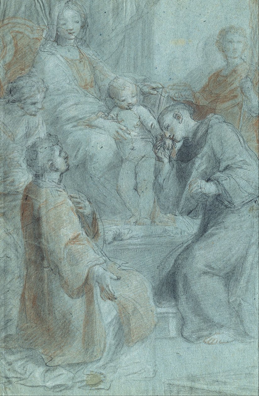 Madonna col Bambino in Trono con i Santi Lorenzo, Antonio di Padova, Prassede e Venanzio da Pietro De Pietri