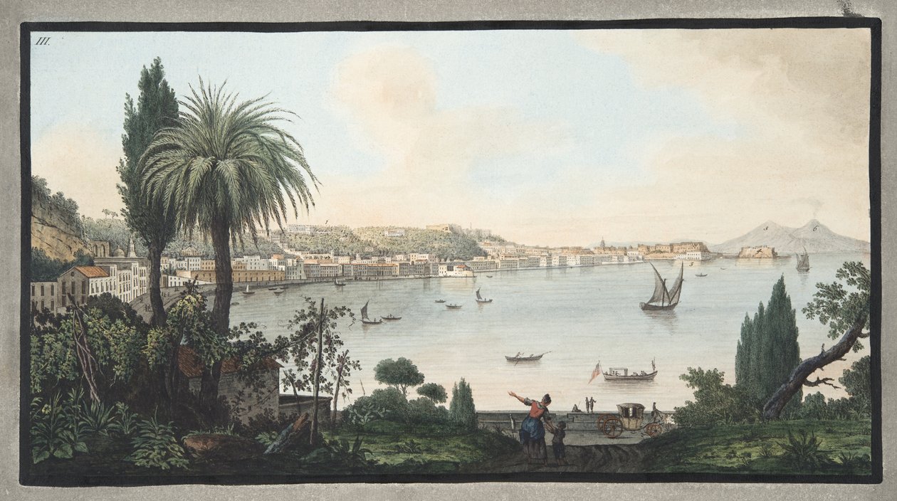 Veduta di Napoli presa da Pausilipo, Tavola III, da 