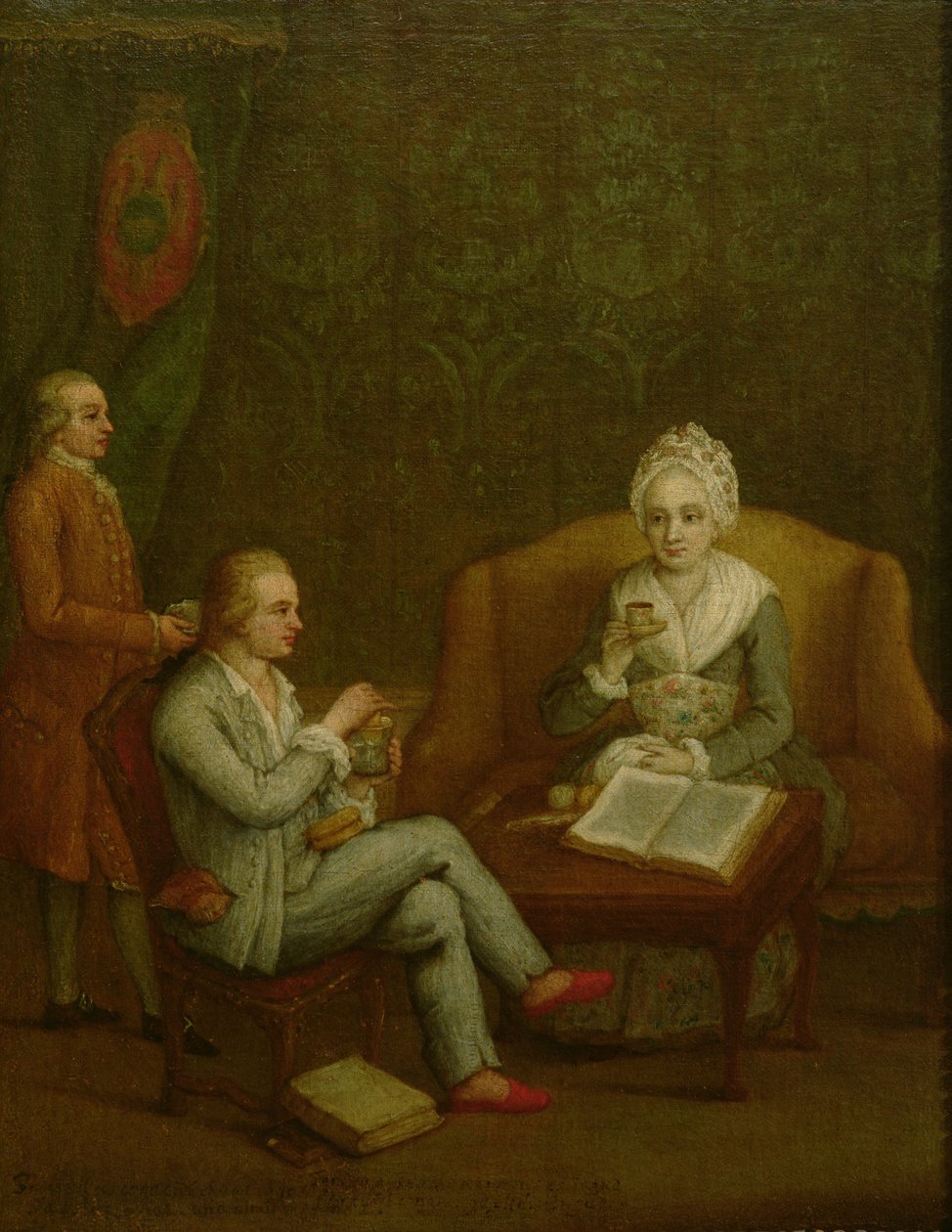Adriana Giustinian Barbarigo e suo figlio Gerolamo Ascanio, c.1776-79 da Pietro Longhi