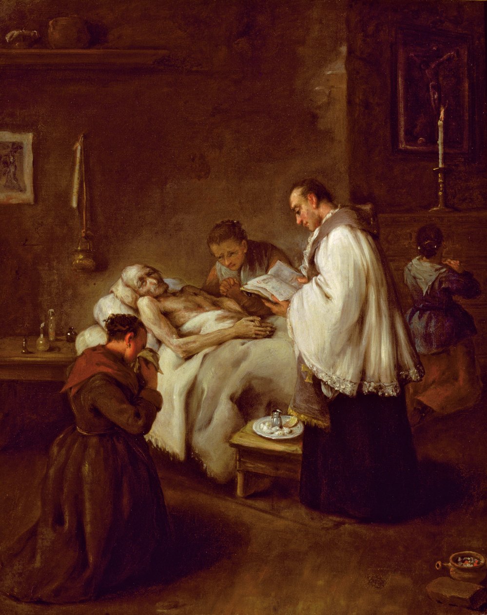 Estrema unzione, c.1755 da Pietro Longhi