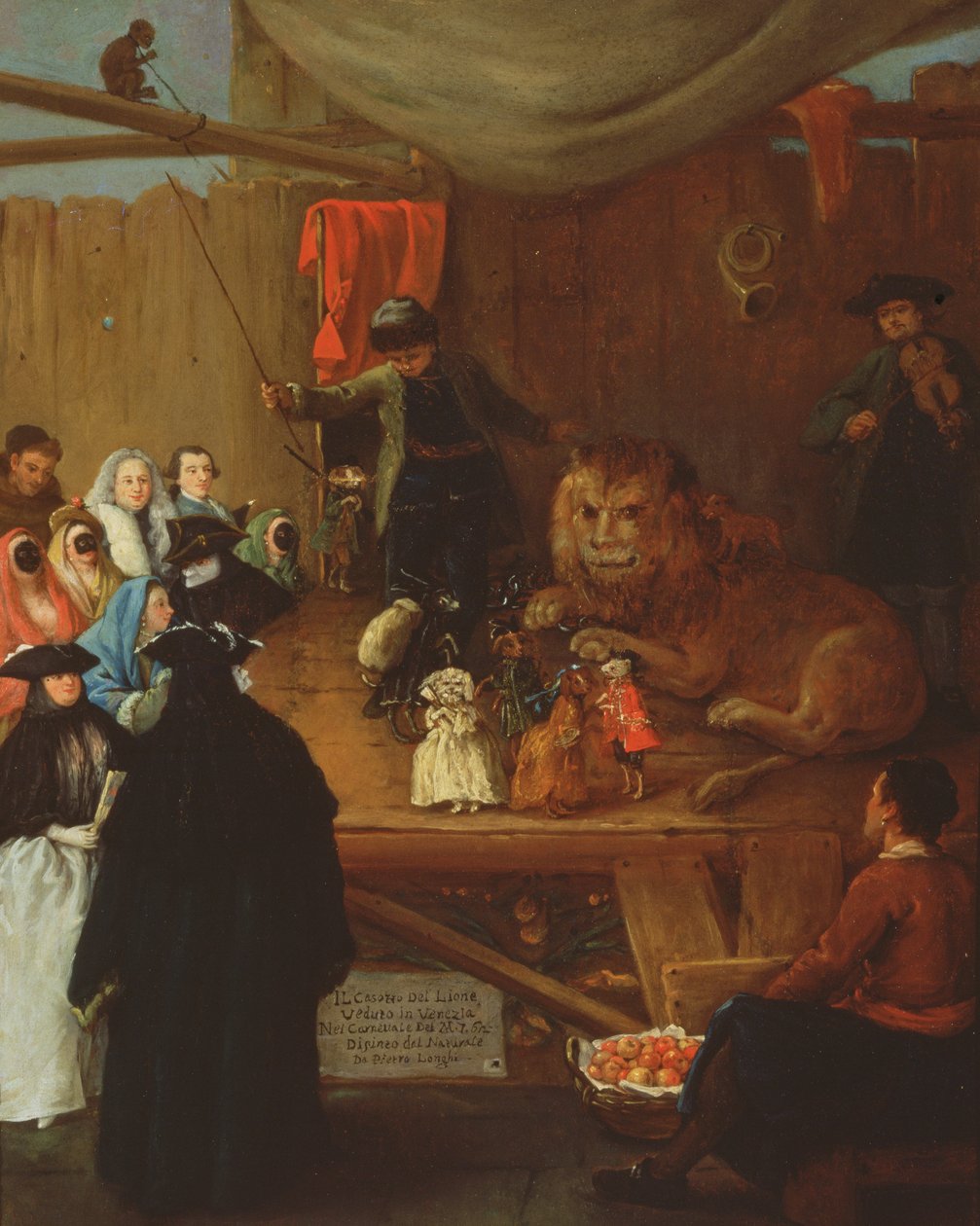 La gabbia dei leoni, vista a Venezia nel Carnevale del 1765 da Pietro Longhi