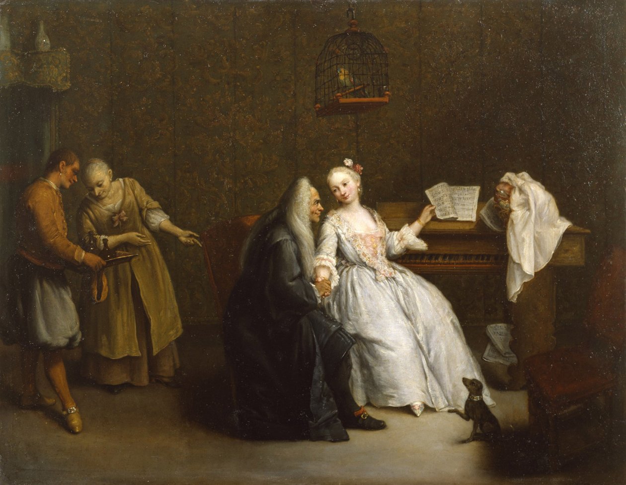 La lezione di musica, c.1760 da Pietro Longhi