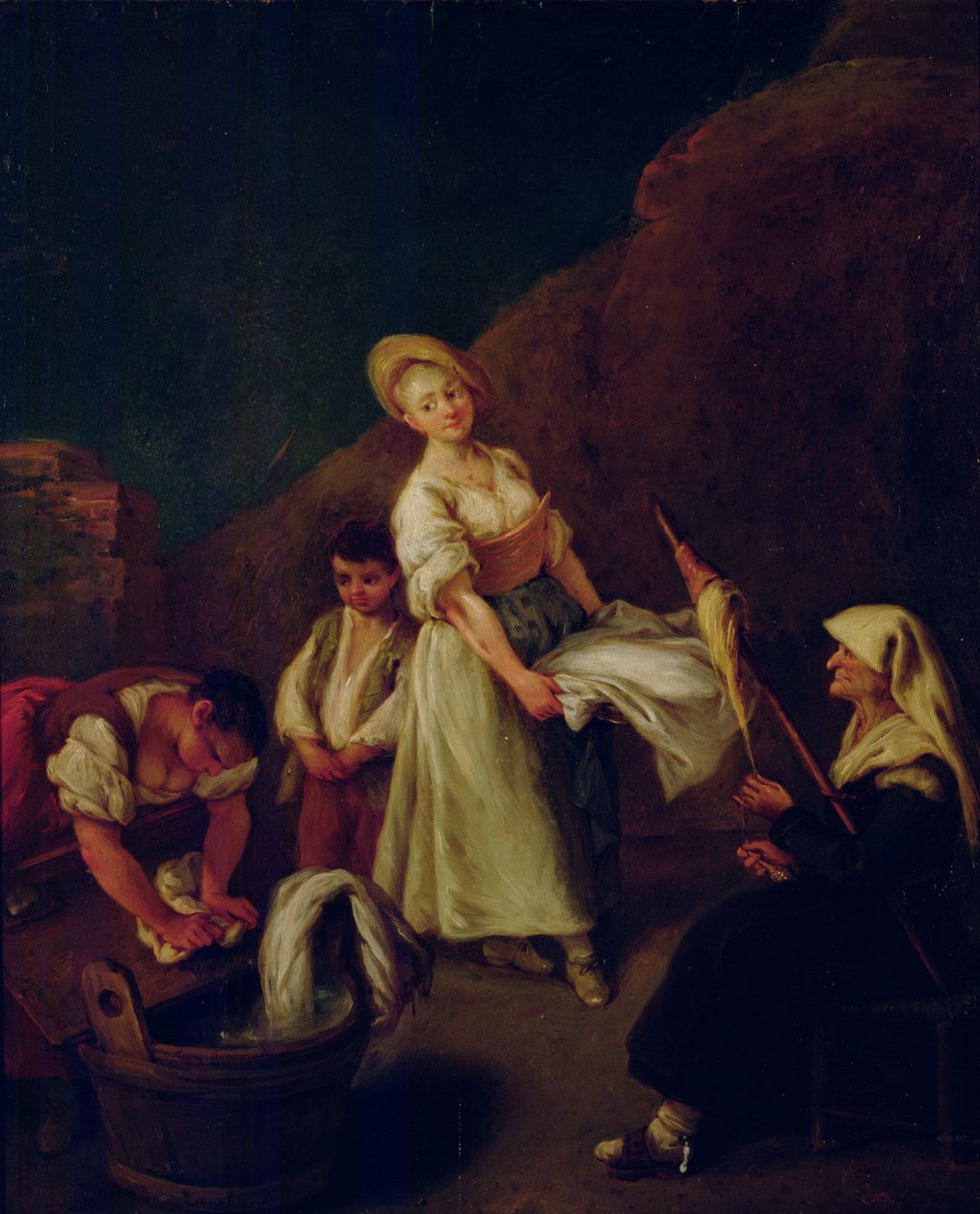 Donne che lavano e filano da Pietro Longhi
